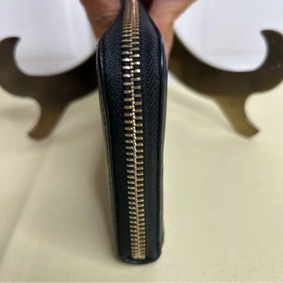 LO&SONS Accordion zipper wallet Black Leather - Picture 4 of 7